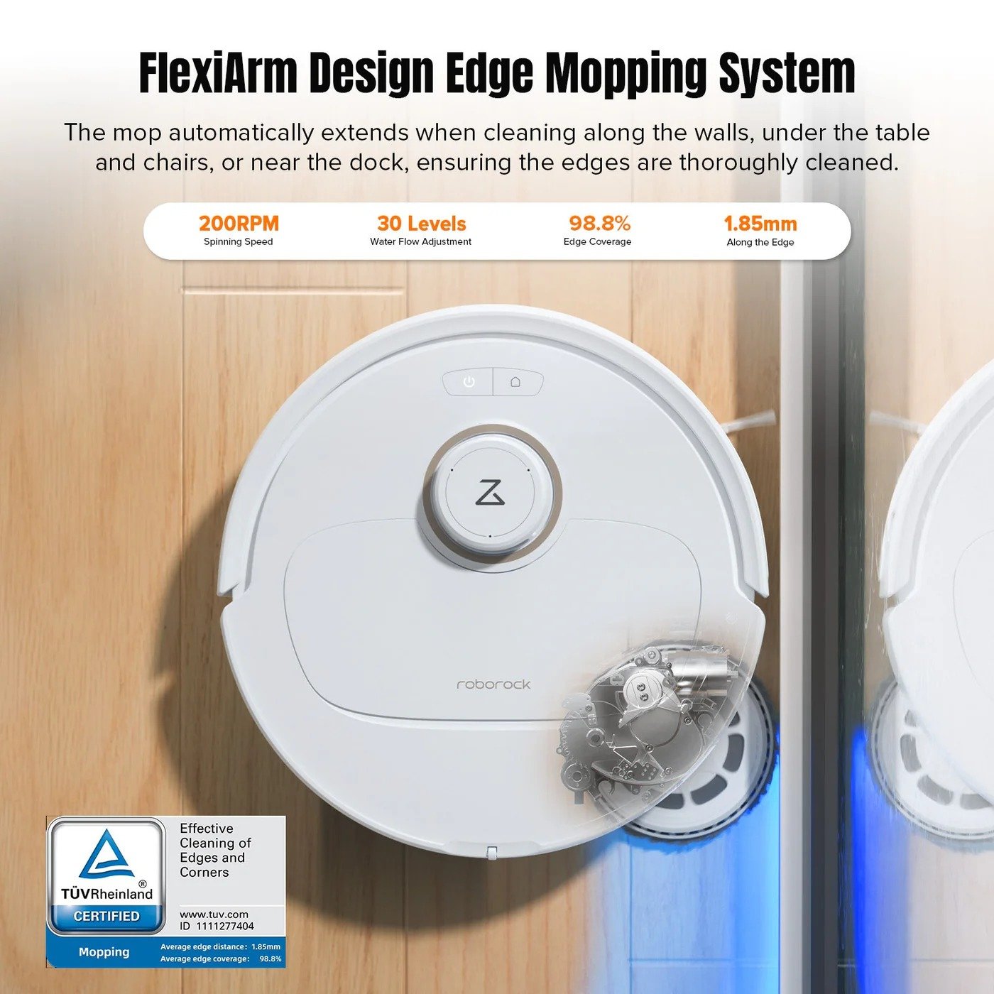 004-1 Roborock Qrevo MaxV Robot Vacuum with Mopping Dock - Image 1