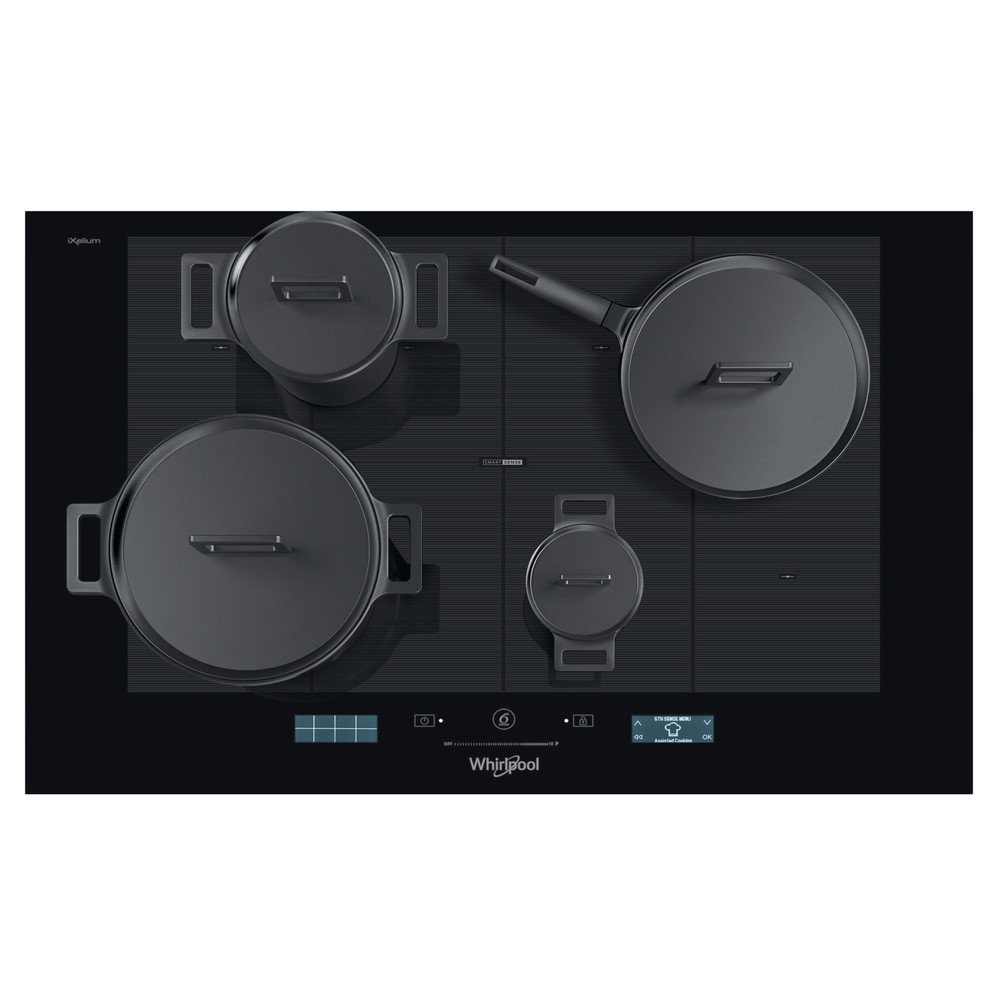 046-1 Whirlpool FlexiFull SMP778CNEIXL Induction Hob (Black) - Image 1