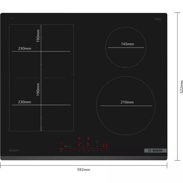 Bosch Series 6 PIX63SHC1F Serenity FlexInduction Hob (Black)