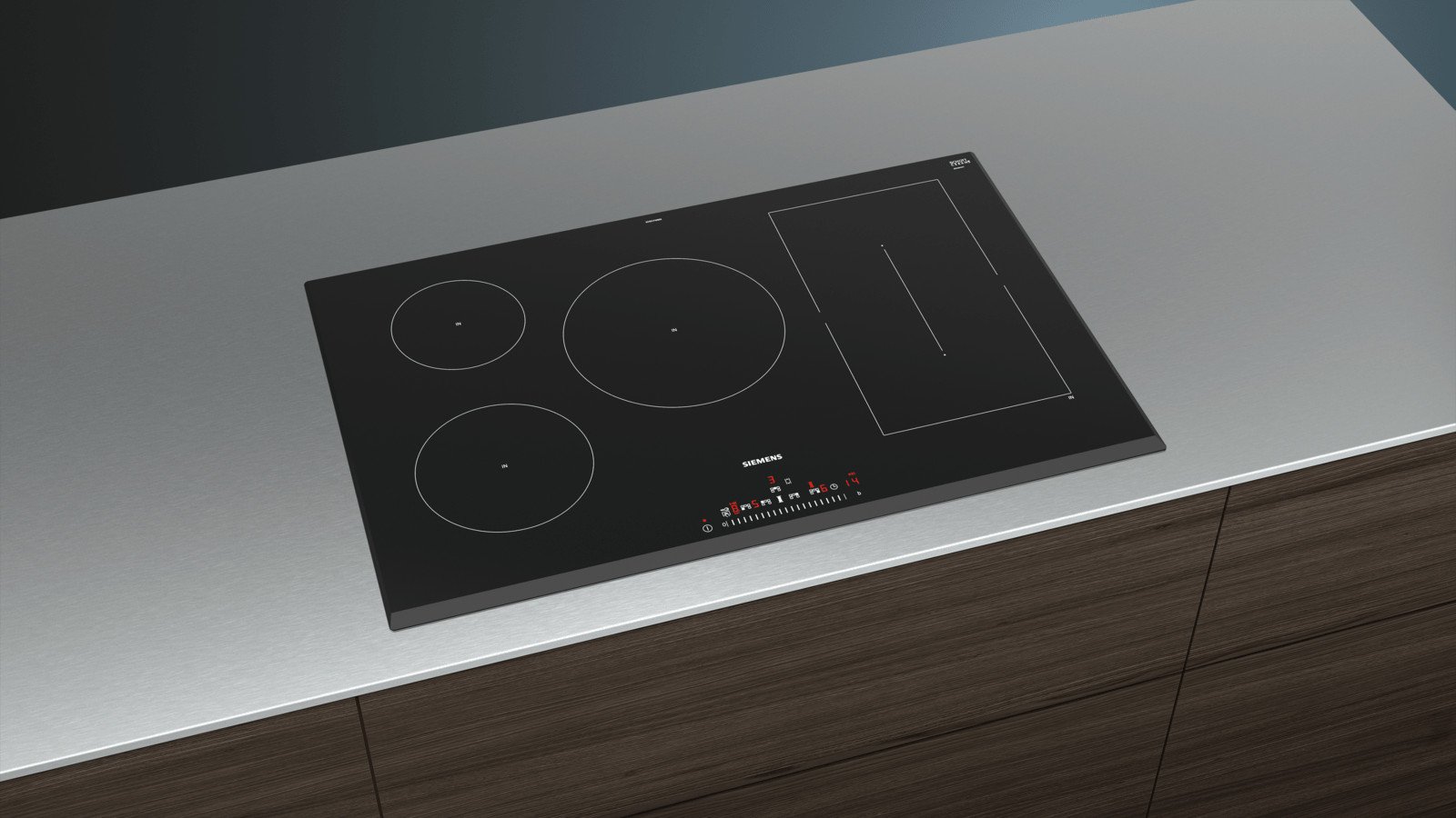 068-1 Siemens iQ500 ED851FWB5E CombiInduction Hob (Black) - Image 1