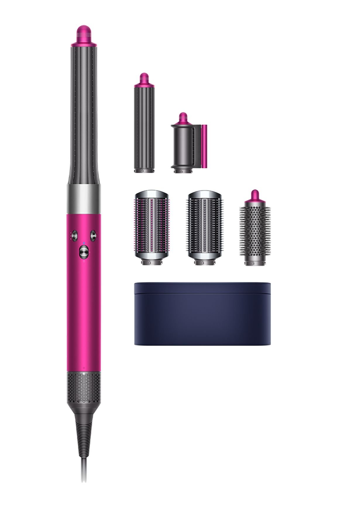 080-1 Dyson Airwrap HS05 Complete Long Multi-Styler (Nickel/Fuchsia) - Image 1