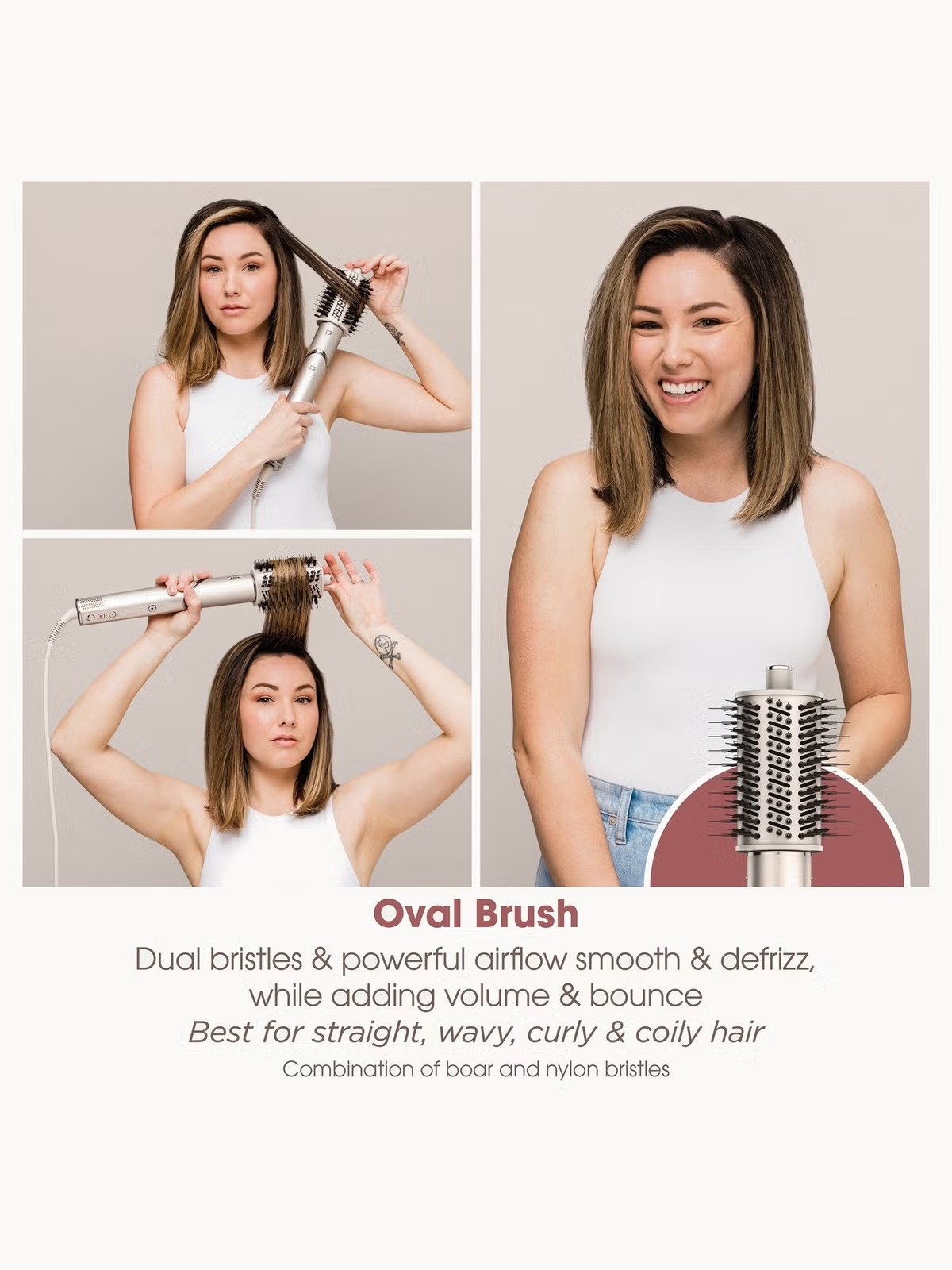 088-1 Shark FlexStyle 5-in-1 Air Styler and Hair Dryer (Stone) - Image 1