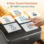 Cosori Dual Blaze TwinFry Chef Edition Air Fryer 10L (Black) - Image 3