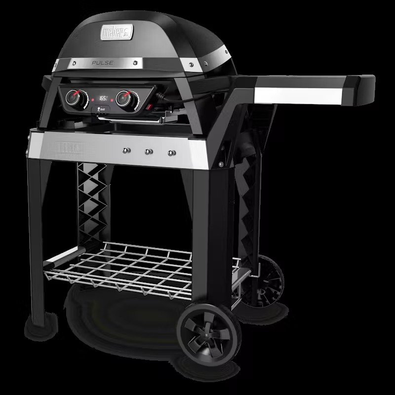 115-1 Weber Pulse 2000 Electric Grill with Cart (Black) - Image 1