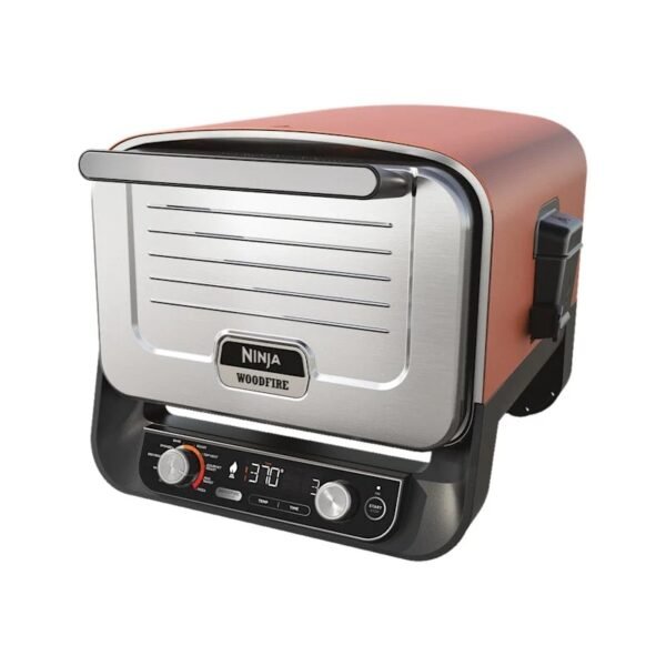 Ninja Woodfire Electric Outdoor Oven, Artisan Pizza Maker and BBQ Smoker (Terracotta/Steel)