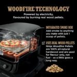Ninja Woodfire Electric Outdoor Oven, Artisan Pizza Maker and BBQ Smoker (Terracotta/Steel) - Image 2
