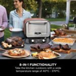 Ninja Woodfire Electric Outdoor Oven, Artisan Pizza Maker and BBQ Smoker (Terracotta/Steel) - Image 3