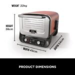 Ninja Woodfire Electric Outdoor Oven, Artisan Pizza Maker and BBQ Smoker (Terracotta/Steel) - Image 8