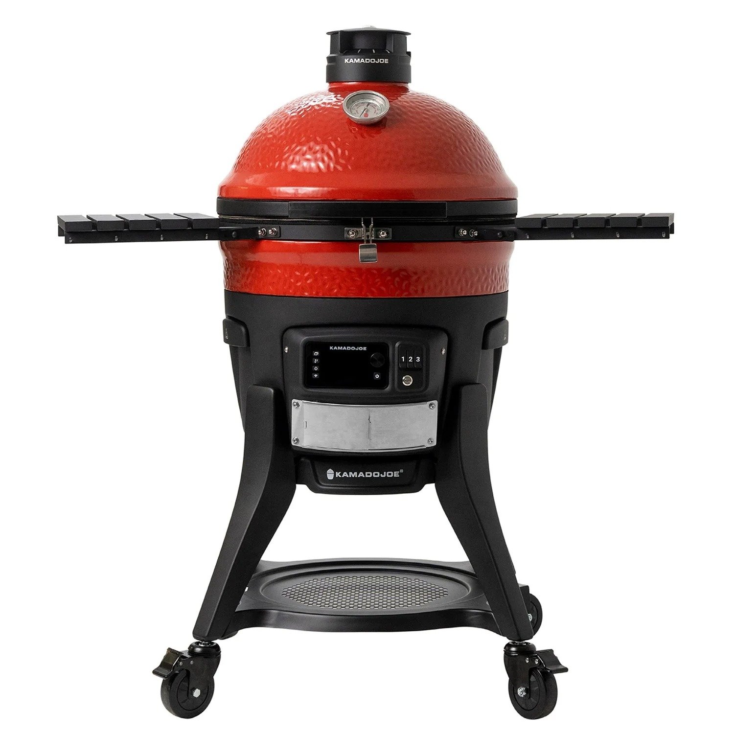 141-1 Kamado Joe Konnected Joe Digital Charcoal Grill and Smoker (Black/Red) - Image 1