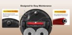 Roborock Qrevo S Pro Robot Vacuum and Mop (Black) - Image 9