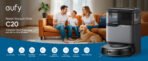 eufy Omni C20 Robot Vacuum and Mop with All-in-One Station (Black) - Image 4