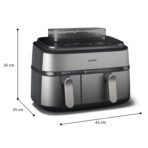 Philips NA555 (Inox) Dual Basket Steam Airfryer - Image 6
