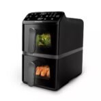 Philips 4000 Series Stacked Dual Basket Airfryer 10L (Black) - Image 2