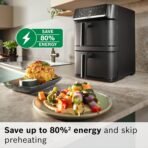 Bosch Series 6 MAFD661B0 XXL Double Stack Air Fryer (Black) - Image 2