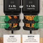 Bosch Series 6 MAFD661B0 XXL Double Stack Air Fryer (Black) - Image 6