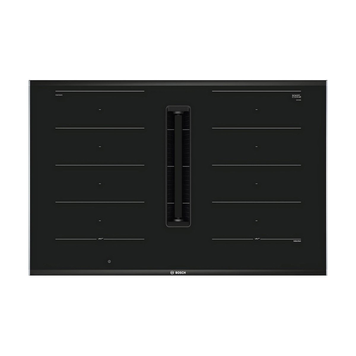 027-6-1 Bosch Series 8 PXX875D67E Venting Induction Hob (Black) - Image 1
