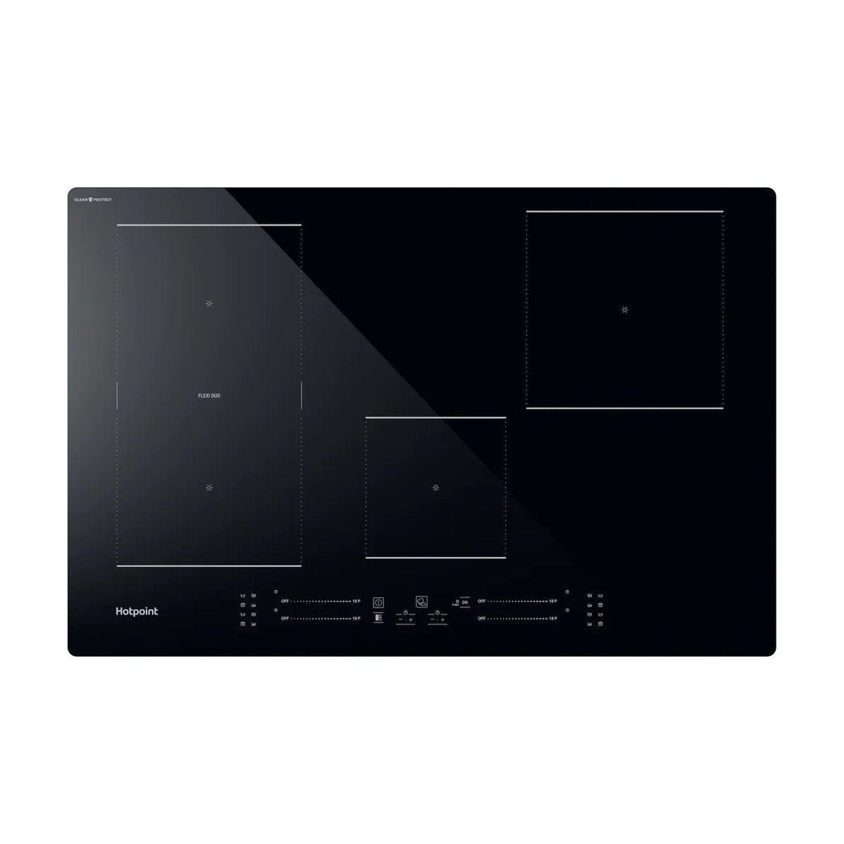 035-1 Hotpoint CleanProtect TS 6477C CPNE Induction Hob (Black) - Image 1