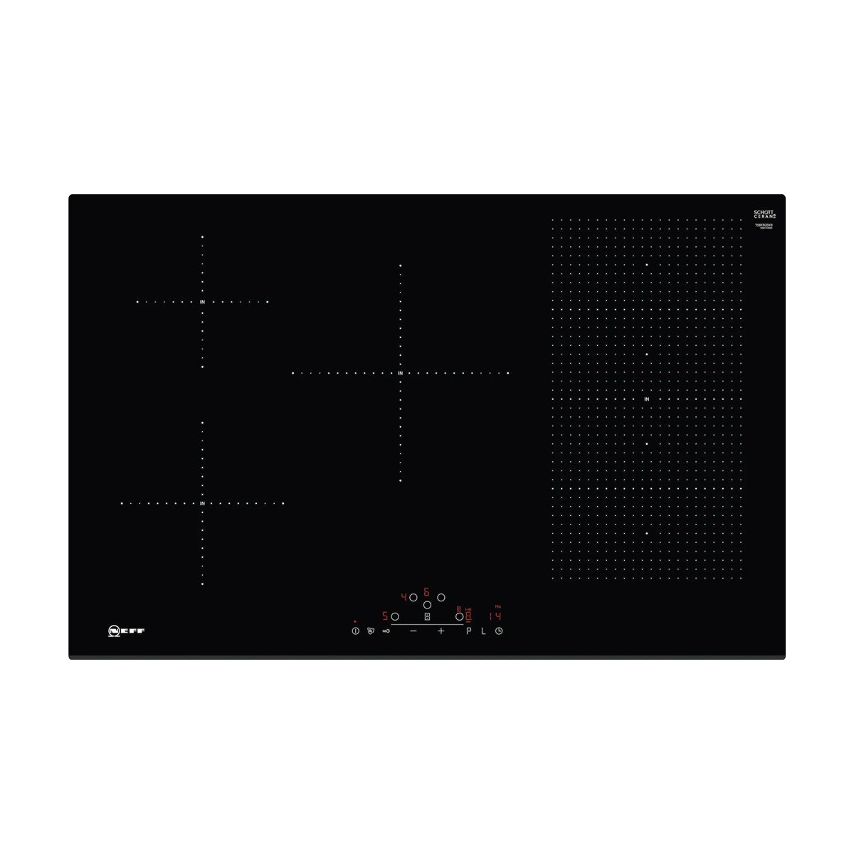 043-10-1 Neff N70 T58FD20X0 Flex Induction Hob (Black) - Image 1