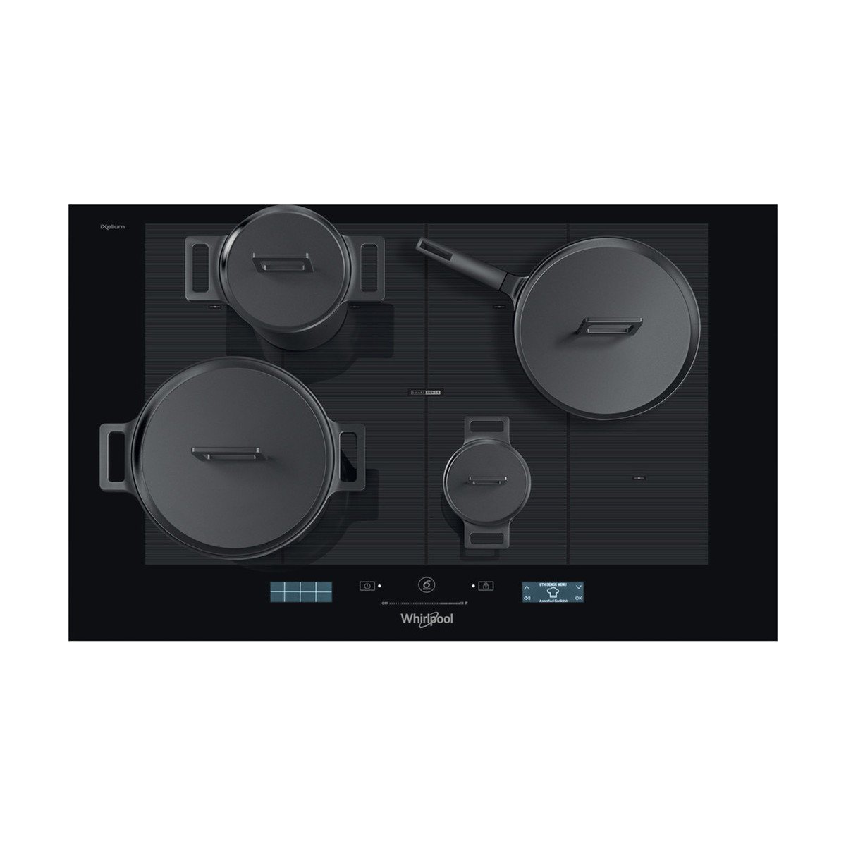 046-1 Whirlpool FlexiFull SMP778CNEIXL Induction Hob (Black) - Image 1