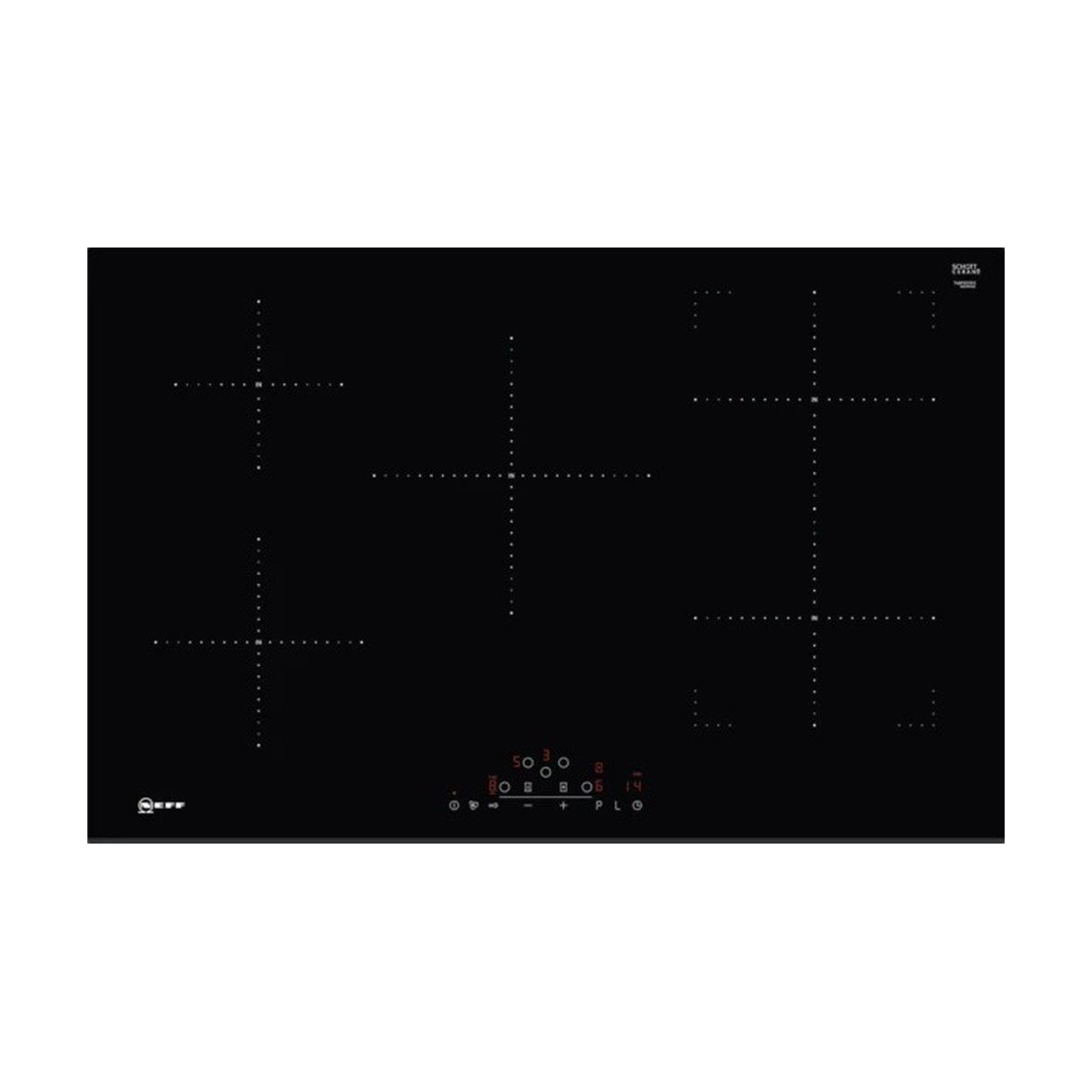 062-3 Neff N70 T48FD23X2 Five Zone Induction Hob (Black) - Image 1