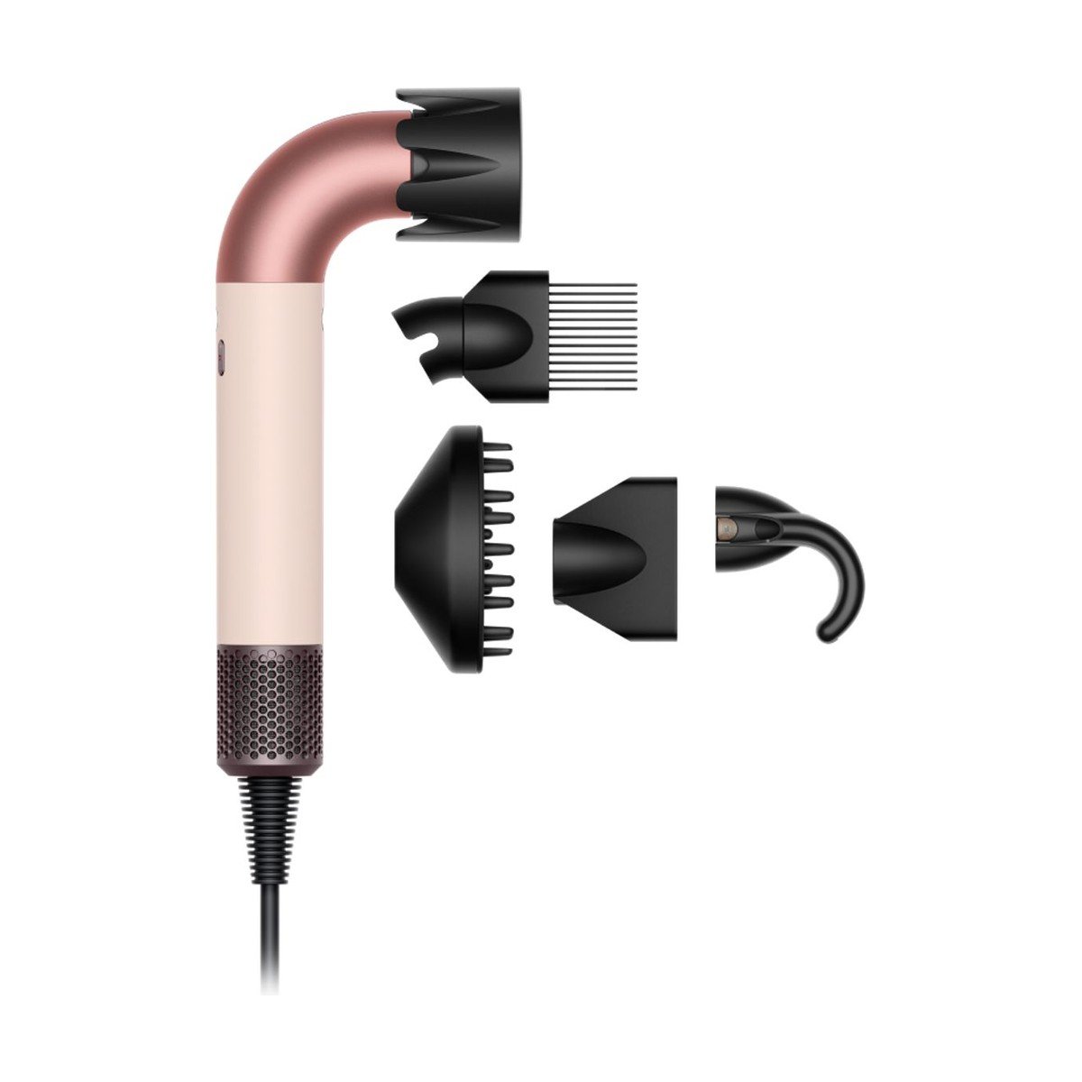077-1 Dyson HD17 Curly+Coily (Ceramic Pink/Rose Gold) Hair Dryer - Image 1