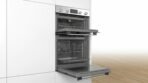 Bosch Series 2 MHA133BR0B Built-In Electric Double Oven (Stainless Steel and Black) - Image 2