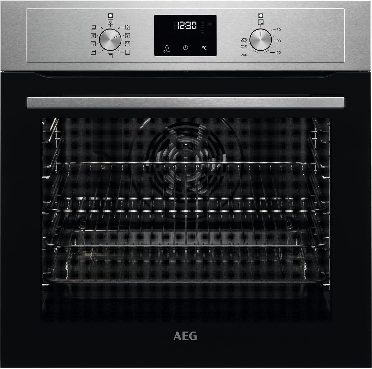 183-5 AEG 6000 SurroundCook BSX23101XM Built-In Electric Single Oven (Stainless Steel) - Image 1