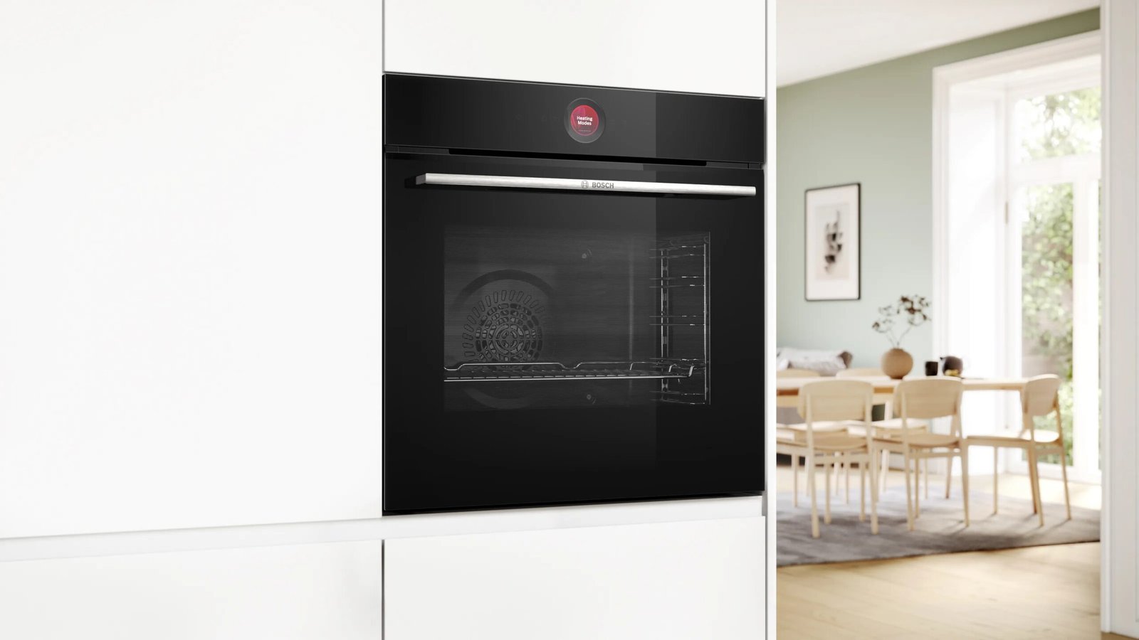 191-1 Bosch Series 8 HBG7741B1B Built-In Single Oven with Air Fry and Pyrolytic Cleaning (Black) - Image 1