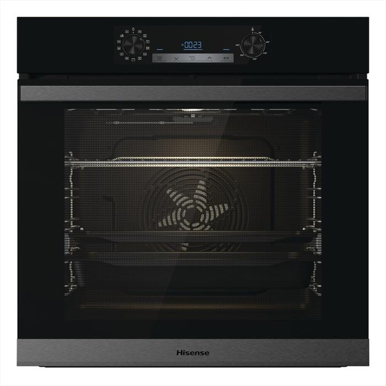 201-1 Hisense BSA65226AB Built-In Electric Single Oven with Steam Clean (Black) - Image 1