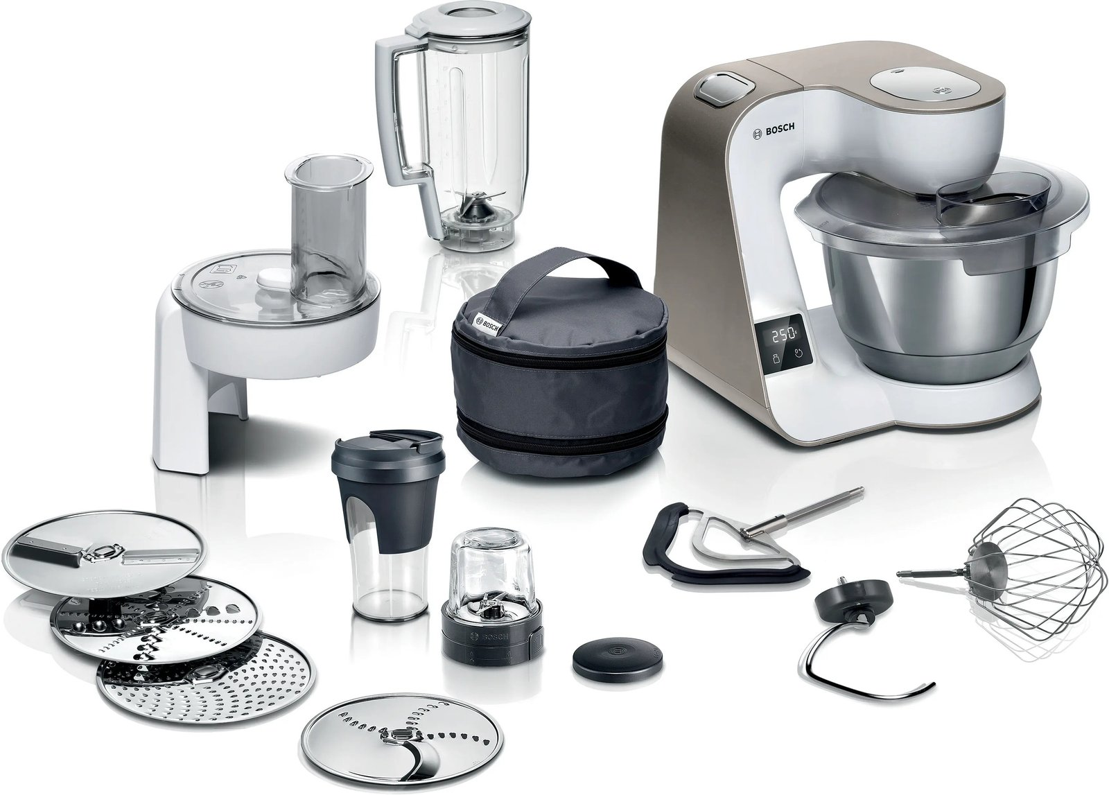 230-1 Bosch MUM5 Scale+Blender (White) Kitchen Machine - Image 1