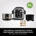 Ninja Foodi 11-in-1 SmartLid Multi-Cooker 6L (Black/Silver) - Image 2