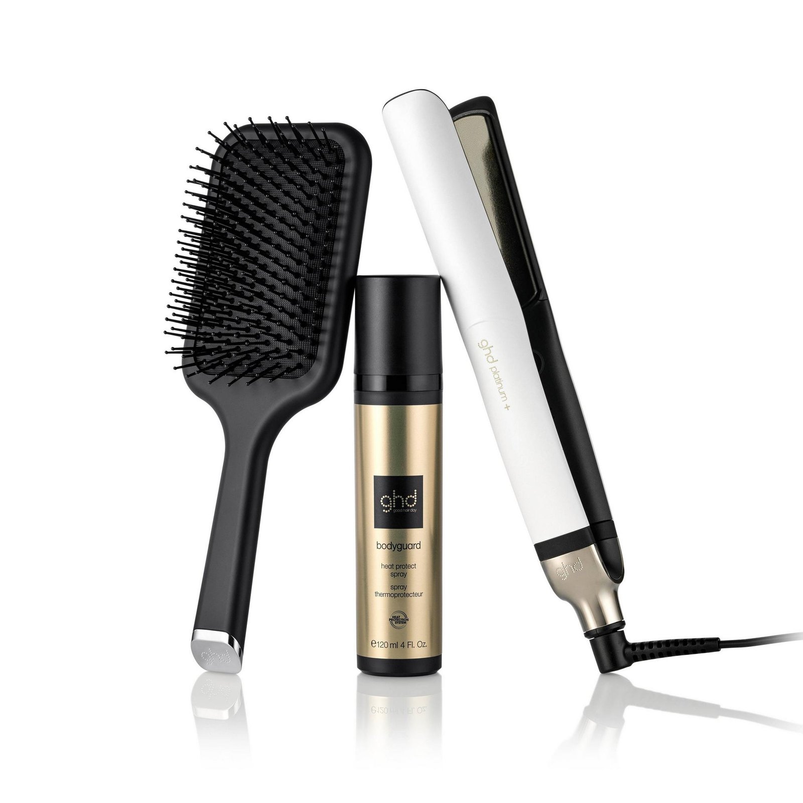 242-1 ghd Platinum+ Gift Set (White) Hair Straightener - Image 1