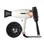 ghd Helios Gift Set (White) Dryer + Diffuser + Brush