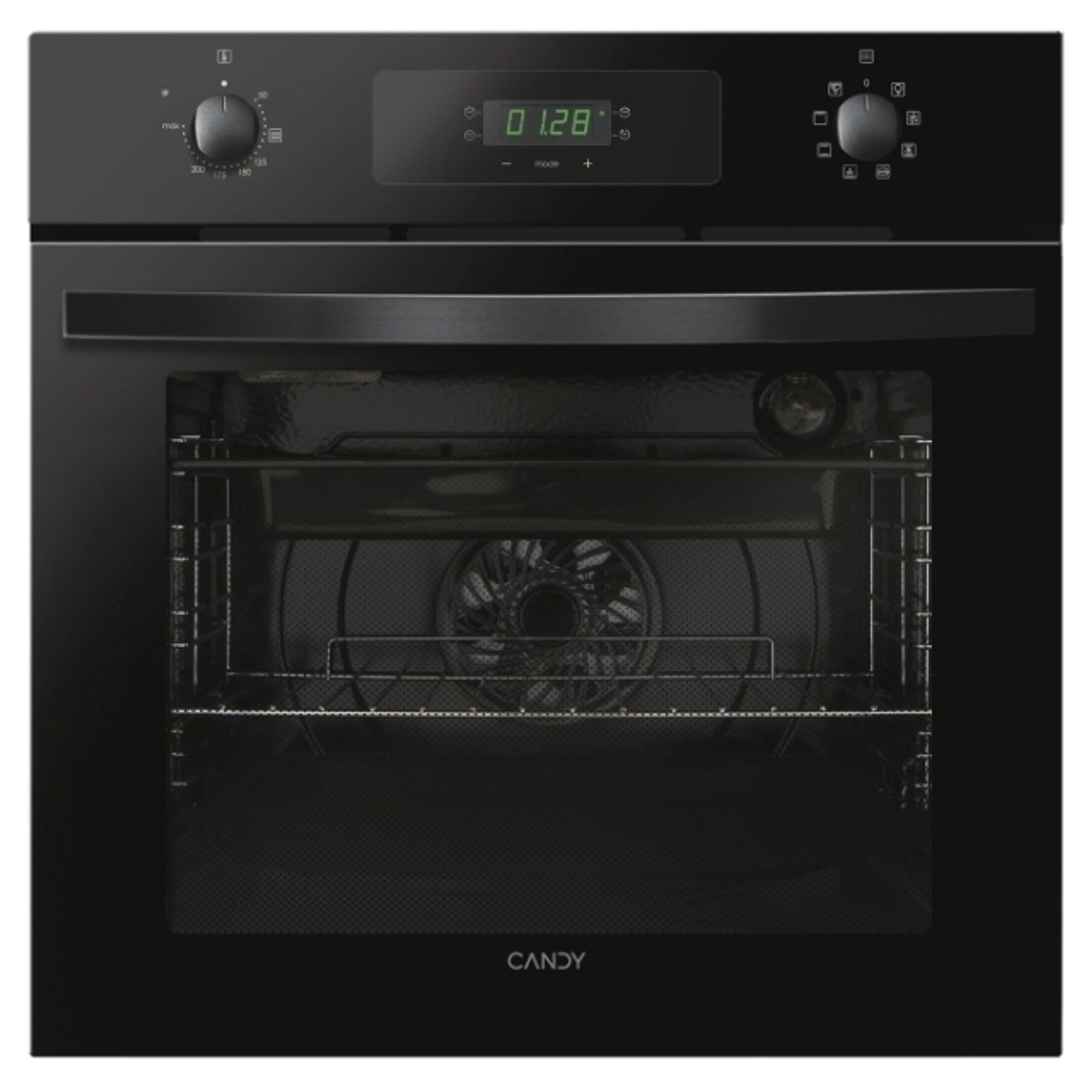 311-1 Candy FIDC N615/1 Idea Built-In Single Oven (Black) - Image 1