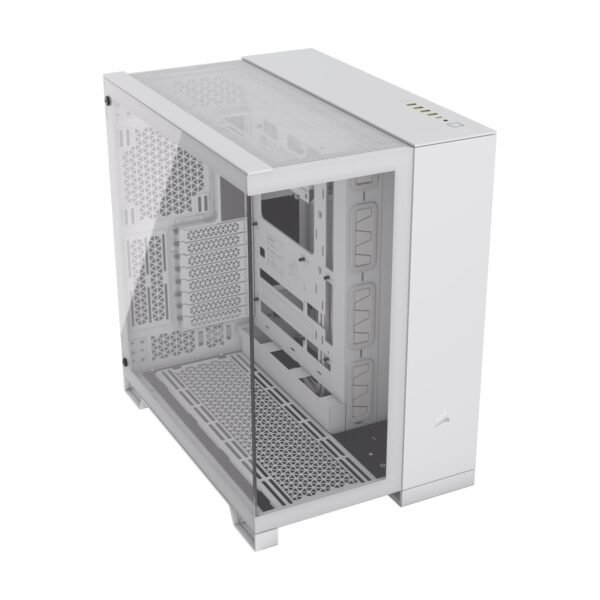 136-1 Corsair 6500X Mid-Tower ATX Dual Chamber PC Case - White