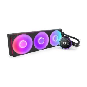 NZXT Kraken Elite 420 RGB - 420mm AIO CPU Cooler, LCD - Black