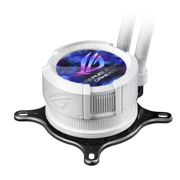 145-4 ASUS ROG Strix LC III ARGB LCD 360mm AMD/Intel Liquid CPU Cooler - White
