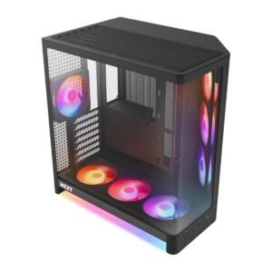 229-1 NZXT H6 RGB+ Compact Dual-Chamber ATX PC Case - Black