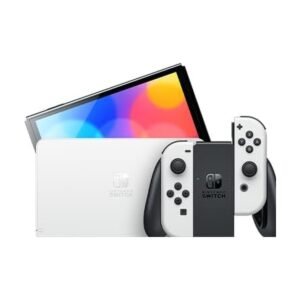 Nintendo Switch (OLED Model) White + Mario Kart 8 Deluxe + 12 Months Nintendo Switch Online Bundle