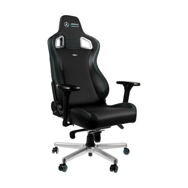251-1 noblechairs EPIC Gaming Chair — Mercedes-AMG Petronas F1 Team Edition 2021 (Hybrid PU Leather) — Black/Petronas Green