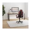 BraZen Salute Gaming Chair (PU Leather) — Red/Black