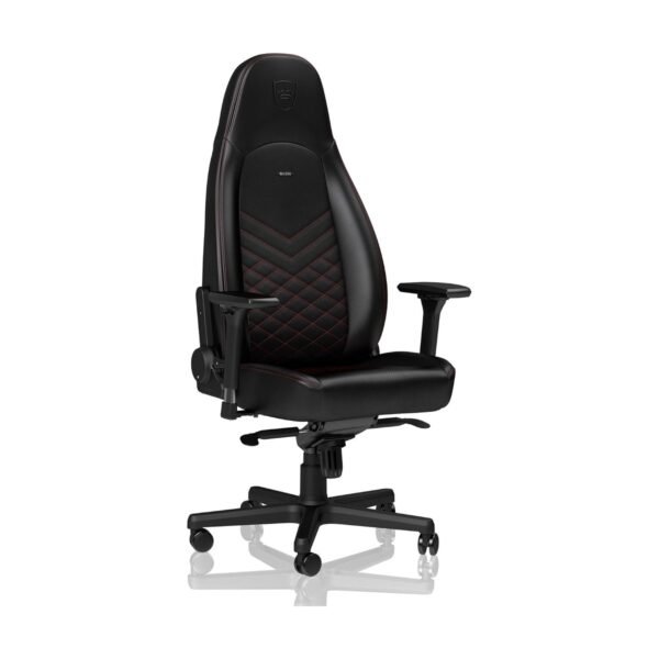 291-1 noblechairs ICON Gaming Chair (PU Faux Leather) — Black/Red