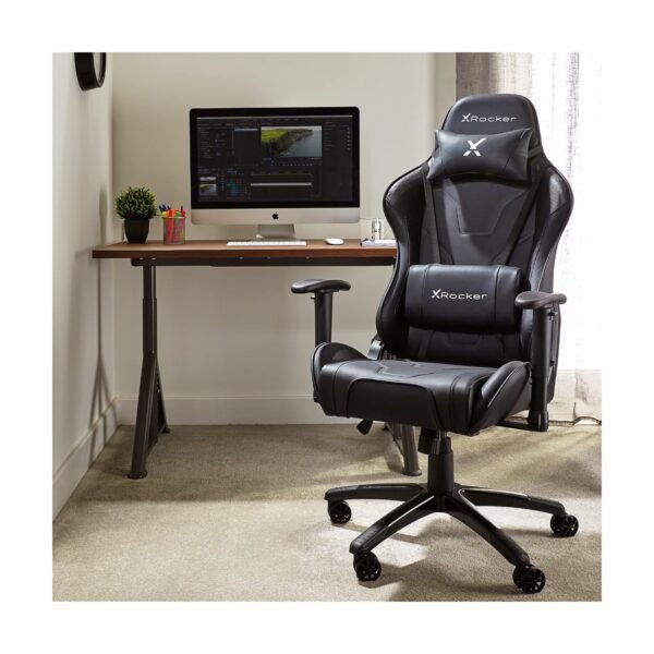 295-2 X-Rocker Agility Sport eSports Gaming Chair (Faux Leather) — Carbon Black