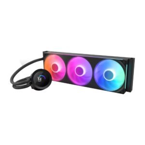 NZXT Kraken Plus 360 RGB 360mm AIO CPU Cooler with LCD - Black