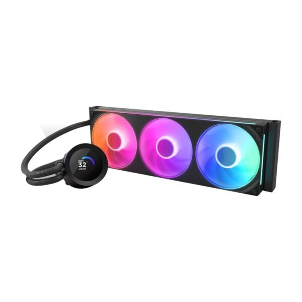 356-1 NZXT Kraken Plus 360 RGB 360mm AIO CPU Cooler with LCD - Black