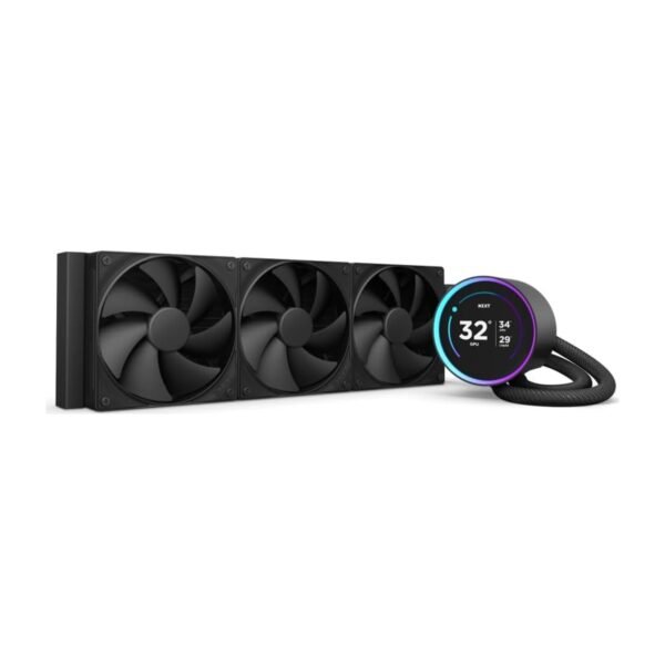 NZXT Kraken Elite 360 360mm AIO CPU Cooler with LCD - Black