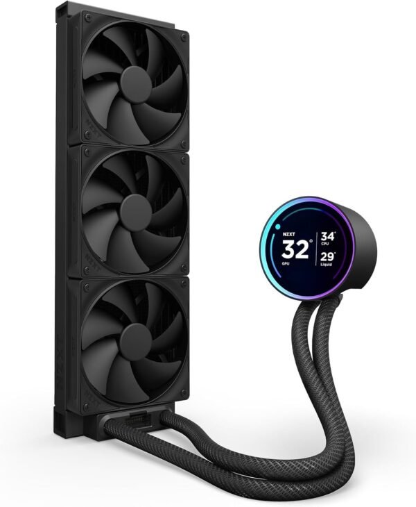NZXT Kraken Elite 360 360mm AIO CPU Cooler with LCD - Black