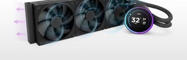 NZXT Kraken Elite 360 360mm AIO CPU Cooler with LCD - Black